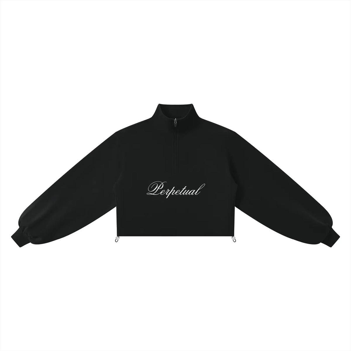 Mock-Neck Quarter-Zip Sweatshirt