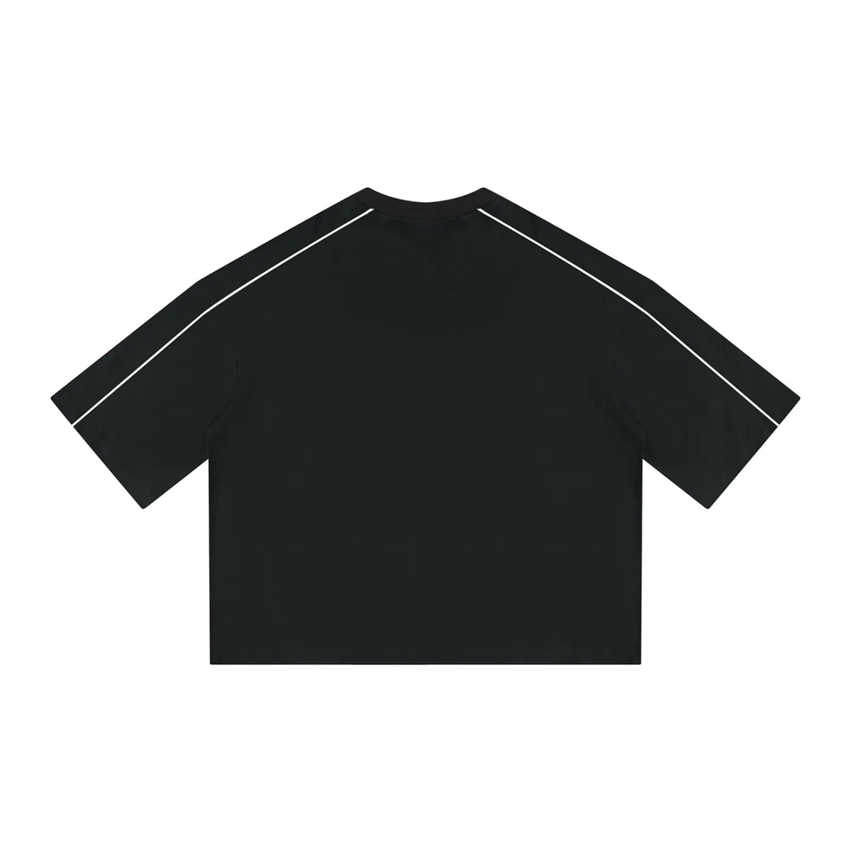 Contrast Piping Boxy Tee