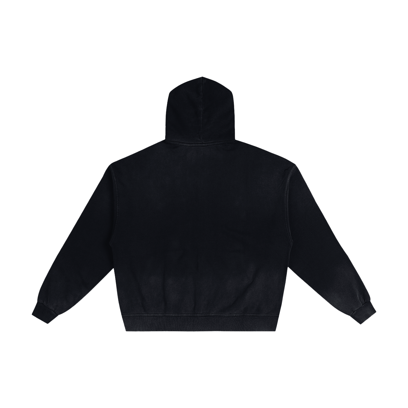 “Unaligned” Hand Frayed Zip Hoodie