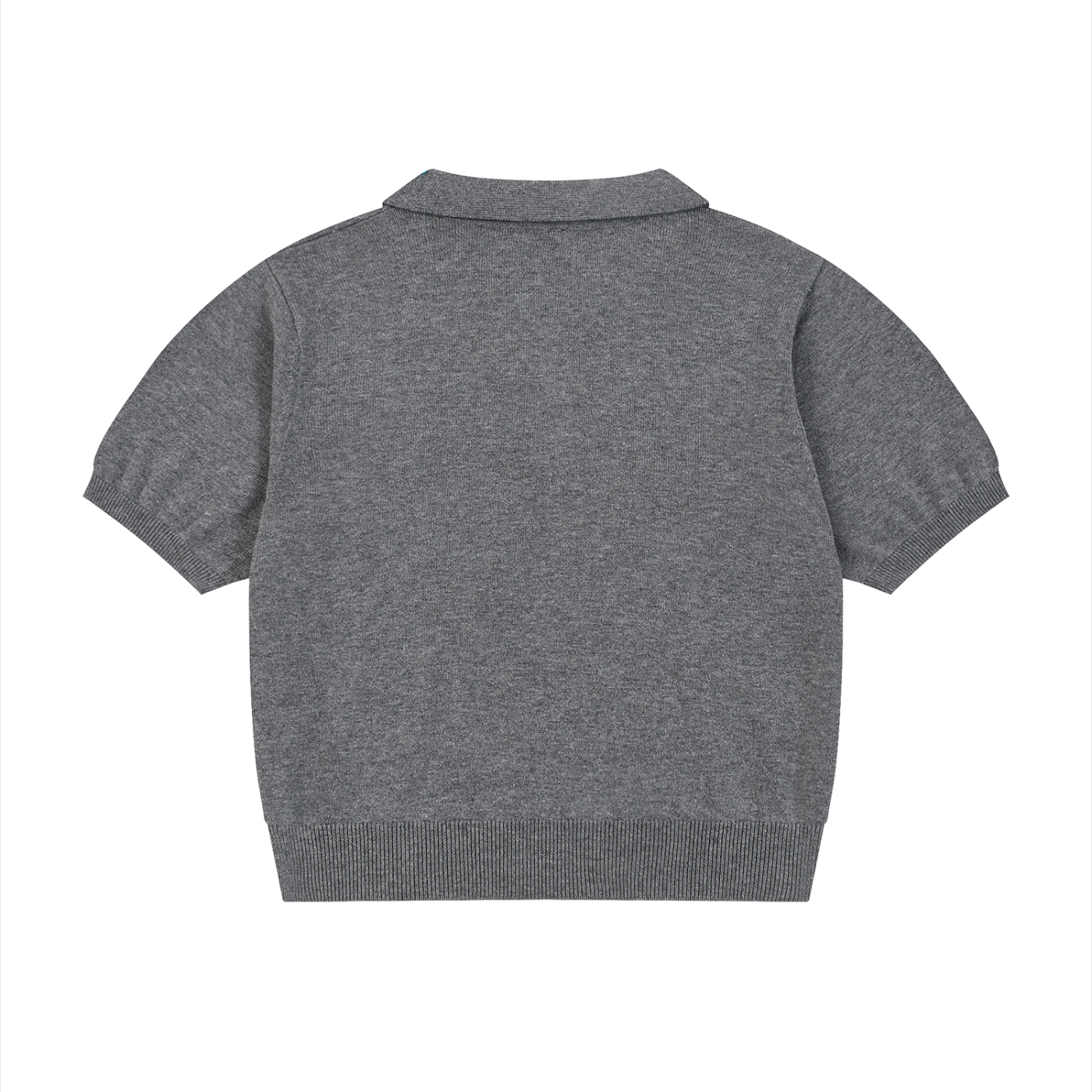 Knit Cotton Cropped Polo