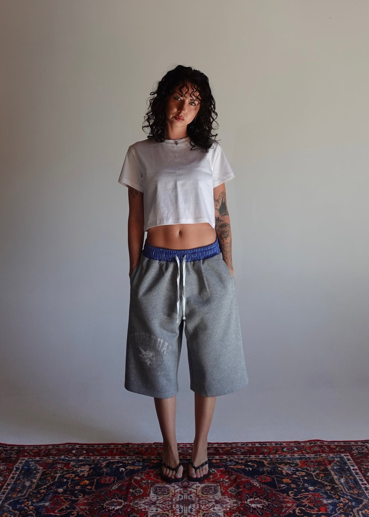Plaid Waist Shorts