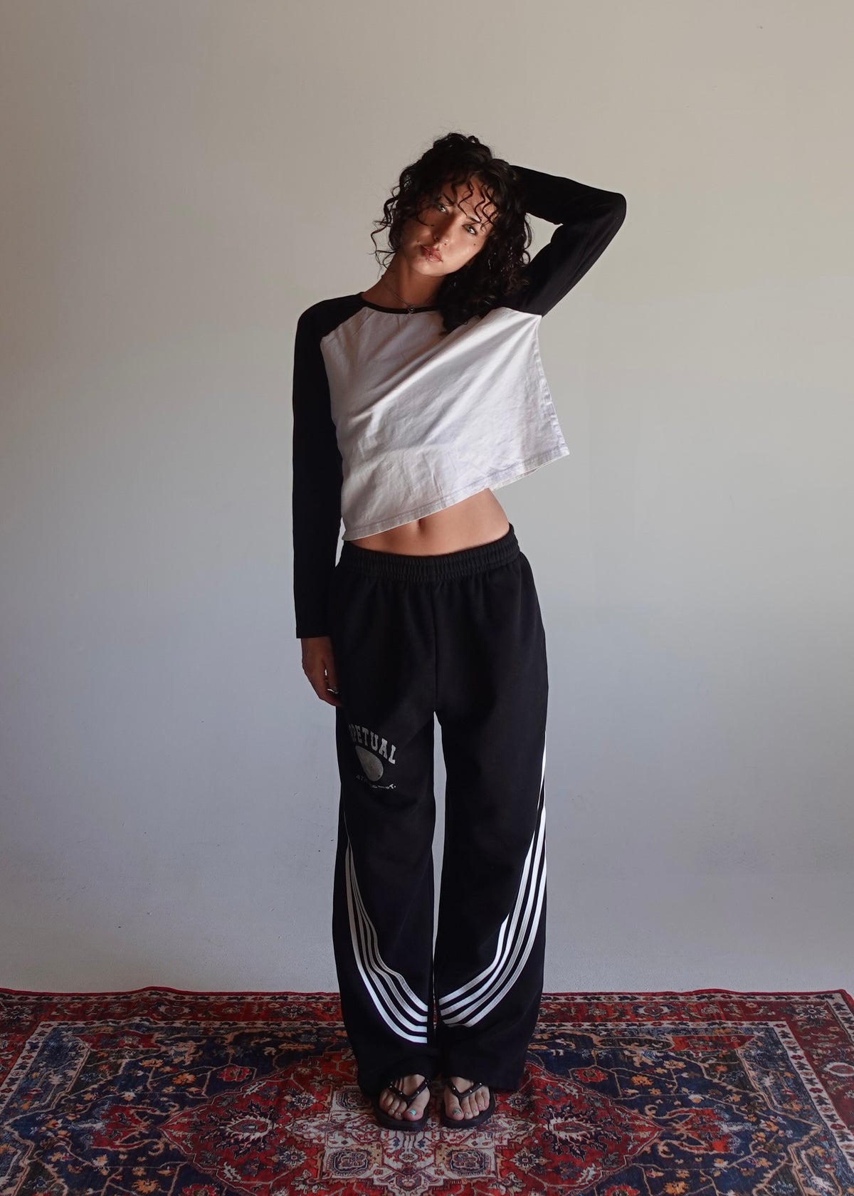 Curved Stripe Sweats