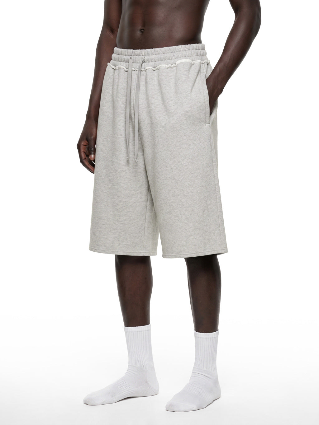 Essential Raw Edge Fleece Shorts